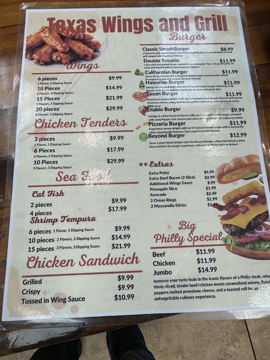 Menu Texas Wings And Grill-9